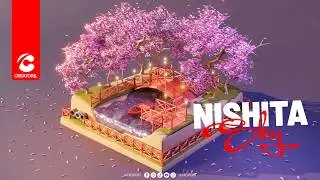 Nishita Sky en Blender: Escena Isométrica / Isometric Zen Scene