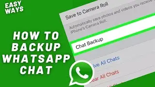 How to make backup whatsapp chat and restore | Easy way to make backup whatsapp chat and restore