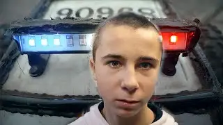 Побрили  налысо. Поездили на машинках. Трюки в зале