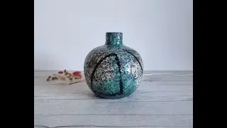 Ingrid Atterberg for Upsala Ekeby, 1957 'Chamotte' Series Sculptural Modernist Onion Vase, Sweden