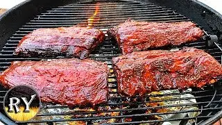 Brown Sugar Pepper Ribs Smoked On The Weber Kettle