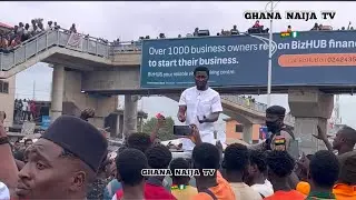 Cheddar Nana kwame bediako in Madina market campaigning for 2024 elections