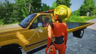 How Dummy makes money with his tow truck | BeamNG.Drive