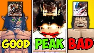 Ranking Every AOT game on Roblox | Tierlist