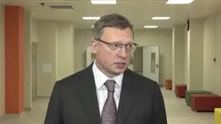Губернатор Бурков и мэр Омска Фадина посетили новую школу в микрорайоне «Амурский-2»