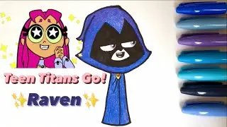 Teen Titans Go! Raven çizimi, çizgi film karakteri nasıl çizilir? Cartoon Network kolay çizimler