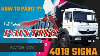 Tata 4018 Cabin Modification, | Tata Signa Cabin Painting #tata | Truck Cabin Painting