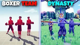 BOXER TEAM vs DYNASTY TEAM - Totally Accurate Battle Simulator TABS