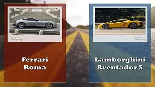 Ferrari Roma or Lamborghini Aventador S | RED or BLUE |