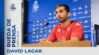 Rueda de prensa de David Lagar previa al Dépor Fabril - CD Guijuelo