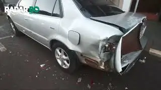 Perseguição policial termina em acidente com quatro veículos no centro de Toledo