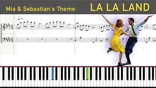 La La Land - Mia and Sebastian's Theme - Justin HURWITZ: Piano Tutorial with sheet music
