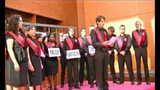 Manifiesto de la Coral Universitaria de La Laguna contra los recortes en educación y cultura.