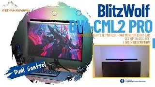 BlitzWolf BW-CML2 - Computer Light Eye Protect - RGB Monitor Light Bar