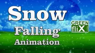 Snow Fall Animation in green screen | green screen video | Copyright free