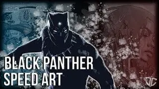 [SPEED ART] Black Panther | Photoshop CC