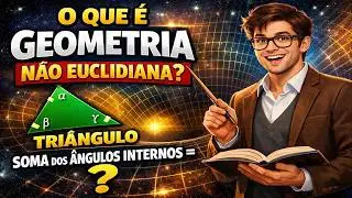 O que é GEOMETRIA NÃO EUCLIDIANA ? Pode ser a Soma dos Ângulos Internos Triângulo MENOR que 180° ?