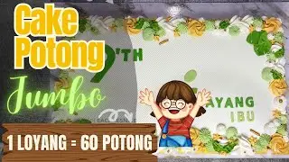 Cake Potong Jumbo | Ukuran 50 x 30 Jadi 60 Potong