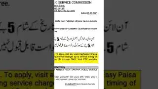 KPPSC latest Jobs Advertisement 8/2021.
