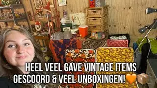 HEEL VEEL GAVE VINTAGE ITEMS GESCOORD & VEEL UNBOXINGEN!🧡📦