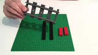 How to make Lego Train track from regular Lego bricks