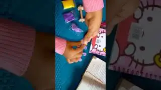 Lets make new book marks.with three clay colours.🍇🍚🍯