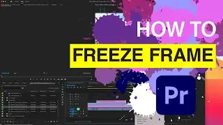 How to FREEZE FRAME in Adobe® Premiere® Pro / Insert Frame Hold Segment // Real life example 2024