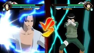 Uchiha Sasuke Hebi VS Rock Lee NEW UPDATES - NARUTO SHIPPUDEN FAN GAME