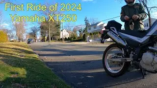Bike Ride - Yamaha XT250 - First Ride of 2024