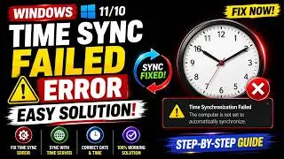 How To Fix Time Synchronization Failed Error