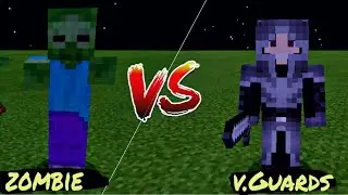 Minecraft - Zombie vs Village guards (BATTLE)