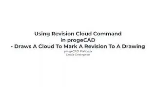 113 - Using Revision Cloud Command in progeCAD