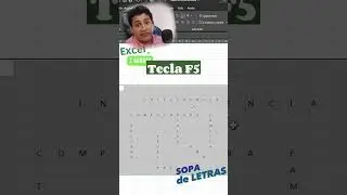 Haz una Sopa de LETRAS en EXCEL Rapidisimo ⚡⚡