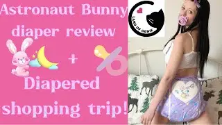 I wore this ABDL diaper all day to test it out! 💖 Astronaut Bunny by Landofgenie ABDL Diaper Review