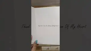 Thank you Card🌷Thank you from the bottom of my Heart 💖#shorts #thankyoucard