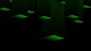 Зелёный объёмный  видеофон,футаж / videophone, footage  volume green