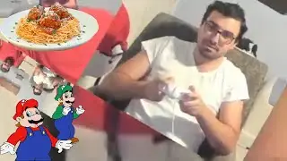 SM64 - Mario eats too much Spaghetti