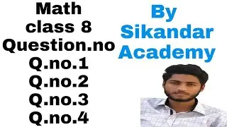 8 class Excercise 5.1 Q.no.1,2,3,4