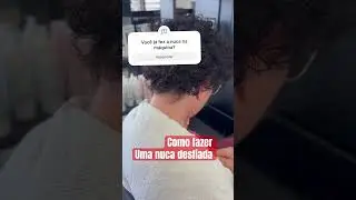 Como cortar cabelo cacheado na nuca #cabelereiro #cortecabelos #cursoonline #cachos #cabeleireira
