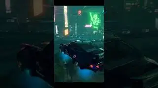 Cyberpunk 2077 - 🕊️Flying Car x Unreal engine 🚂