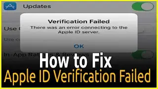 How to Fix Apple ID Verification Failed on iPhone Solved 