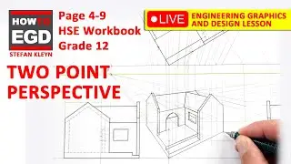 How to draw a Two Point Perspective - HSE | Page 4-9 | Grade 12