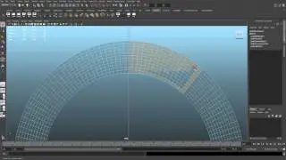 How to make a hole/circle in Maya 2013 Part 2 - Rotor