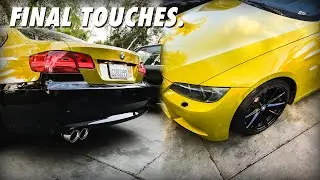 WELDING NEW EXHAUST TIPS + BLACK WHEELS FOR THE E92!!