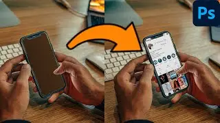 Como INSERIR imagens em telas de CELULAR ou notebook no PHOTOSHOP