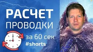 Как рассчитать проводку за 60 секунд 