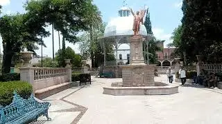 Una privada del jardín Hidalgo en Tlaltenango, Zacatecas.
