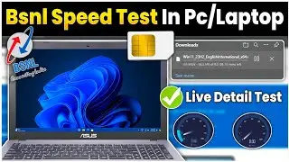BSNL Speed Test In Windows PC/Laptop✨ Download Test⚡Upload Test - is it Worth to Use🤔Bsnl Sim Speed
