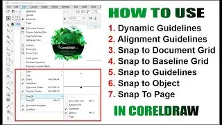 How to Use Snaps in CorelDraw - Snap to Object, Snap to Baseline, Snap to Page