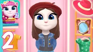 My Talking Angela 2 - Gameplay Walkthrough Part 2 - New Hair (iOS, Android)